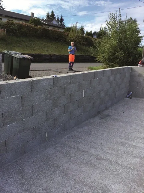 Residential site in Norway with SMARTBLOCK blocks
